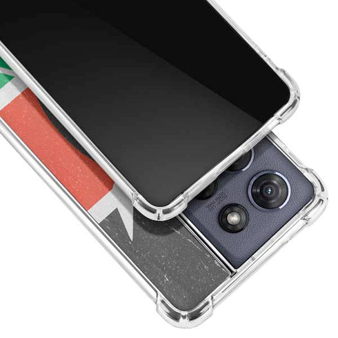 Kenya Flag Distressed Moto G Stylus 5G (2025) Clear Case